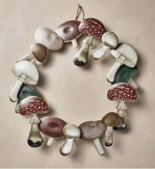 Mushroom Harvest Wreath, Limited Edition | John Derian