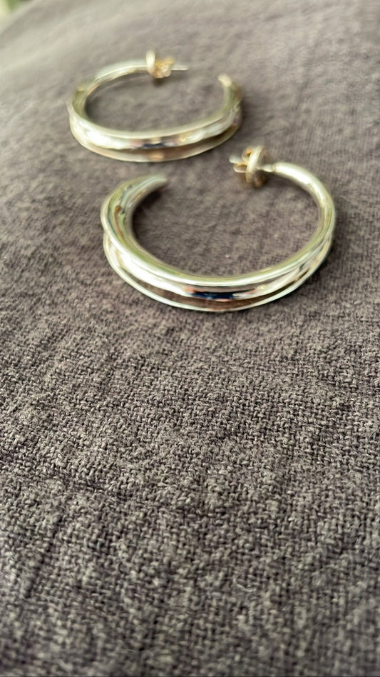 Sculptural Hoop Earrings IV | Robert Lee Morris - Bon Ton goods