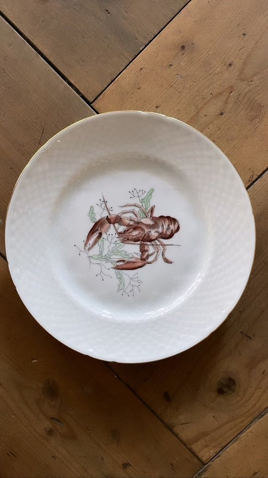 Set of Eleven Bing & Grøndahl Fish Plates | Hand-Painted, 1920s - Bon Ton goods