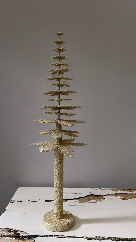 Silk Glitter Spruce - Cardboard Christmas Trees | Ino Schaller - Bon Ton goods