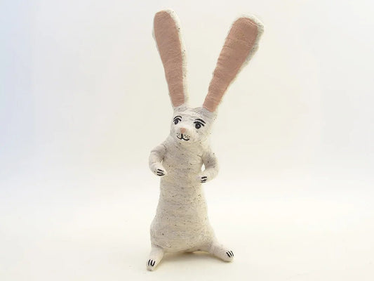 Sitting Bunny Rabbit Figure - Pink - Bon Ton goods