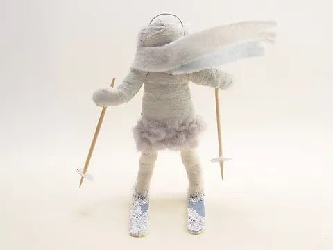 Ski Child - Vintage Inspired Spun Cotton | Vintage by Crystal Spun Cotton Ornament - Bon Ton goods