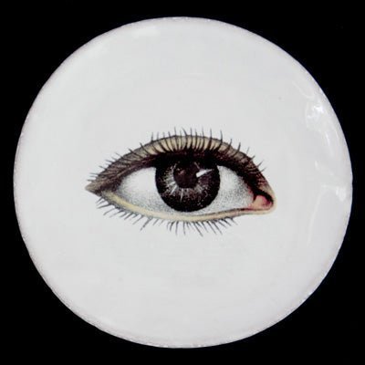 Small Right Eye Plate | Astier de Villatte: Exclusive Pre-Order Item - Bon Ton goods