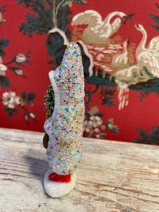 Small Sugarbeaded Santa | Ino Schaller - Bon Ton goods
