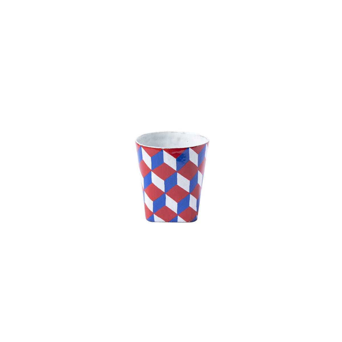 Small Tricolore Tumbler, Commune de Paris, Set of 3 by Astier de Villatte, view 1