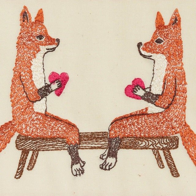 Smitten Foxes Card - Bon Ton goods