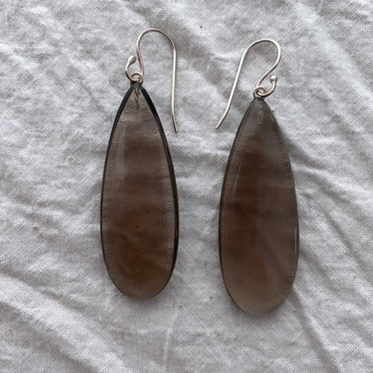Smoky Quartz Drop Earrings - Bon Ton goods