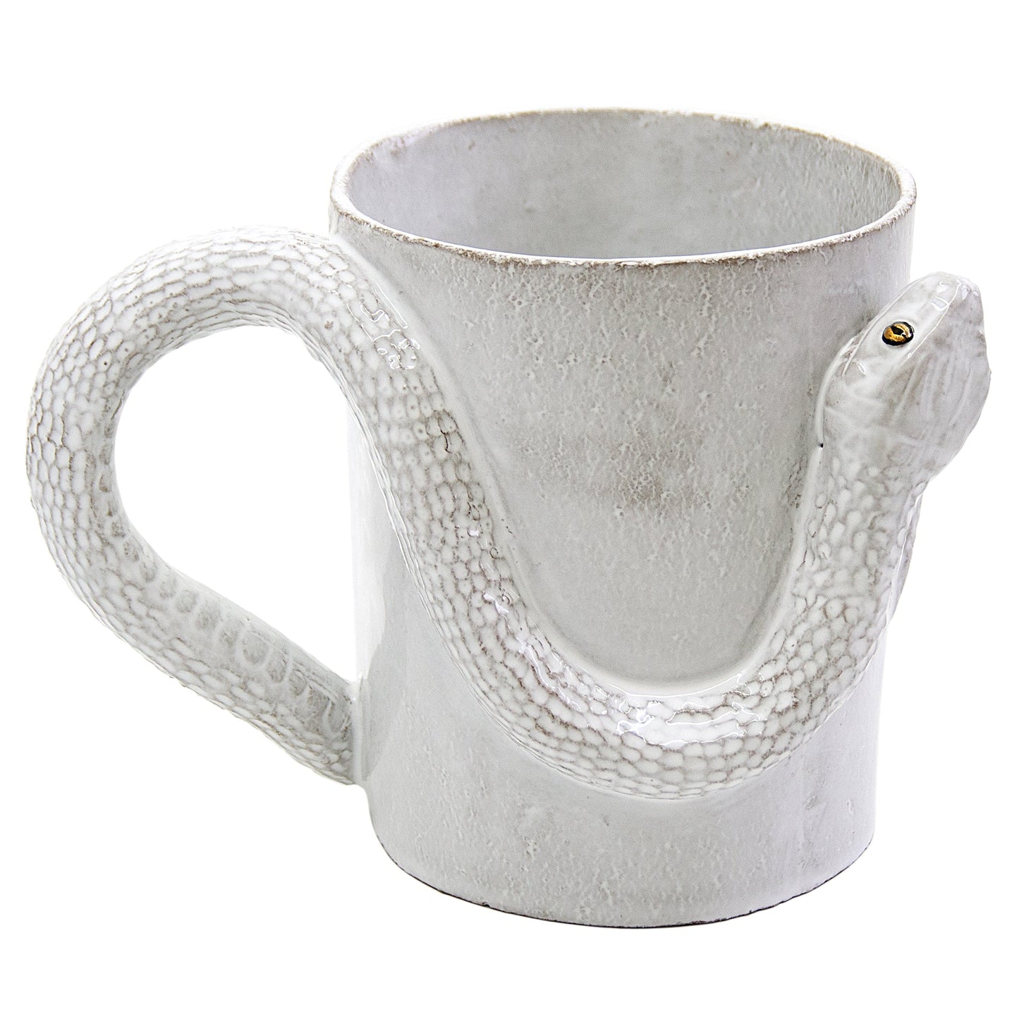 Snake Cup with Golden and Black Eyes, Serena Carone | Astier de Villatte: Exclusive Pre-Order Item - Bon Ton goods