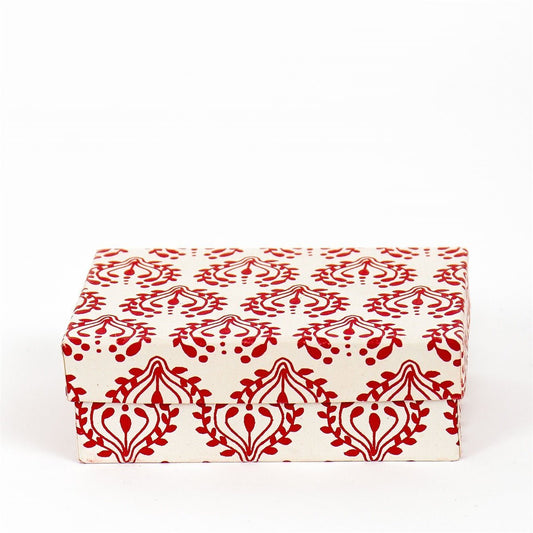 Spirit Garland - White and Red | Christmas Ornament - Bon Ton goods