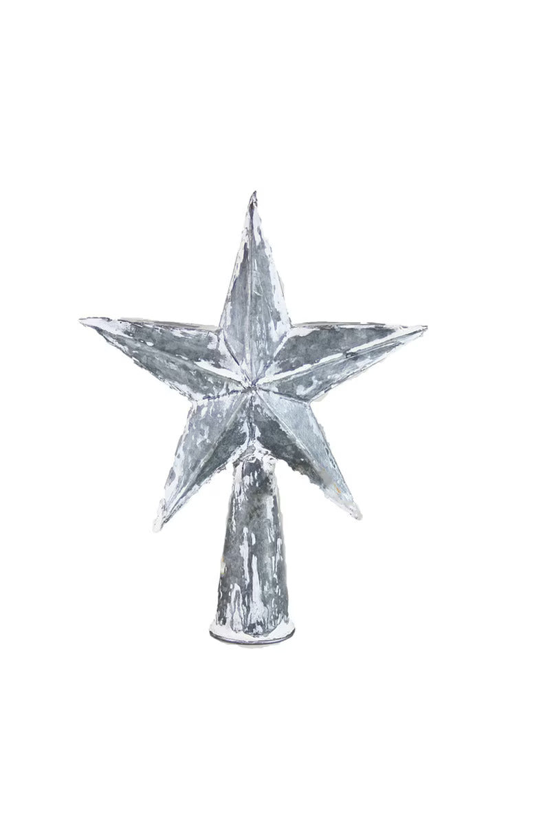 Star Christmas Tree Topper, Antique White by Cody Foster
