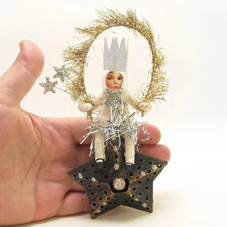 Star Gaze Princess Ornament - Vintage Inspired Spun Cotton - Bon Ton goods