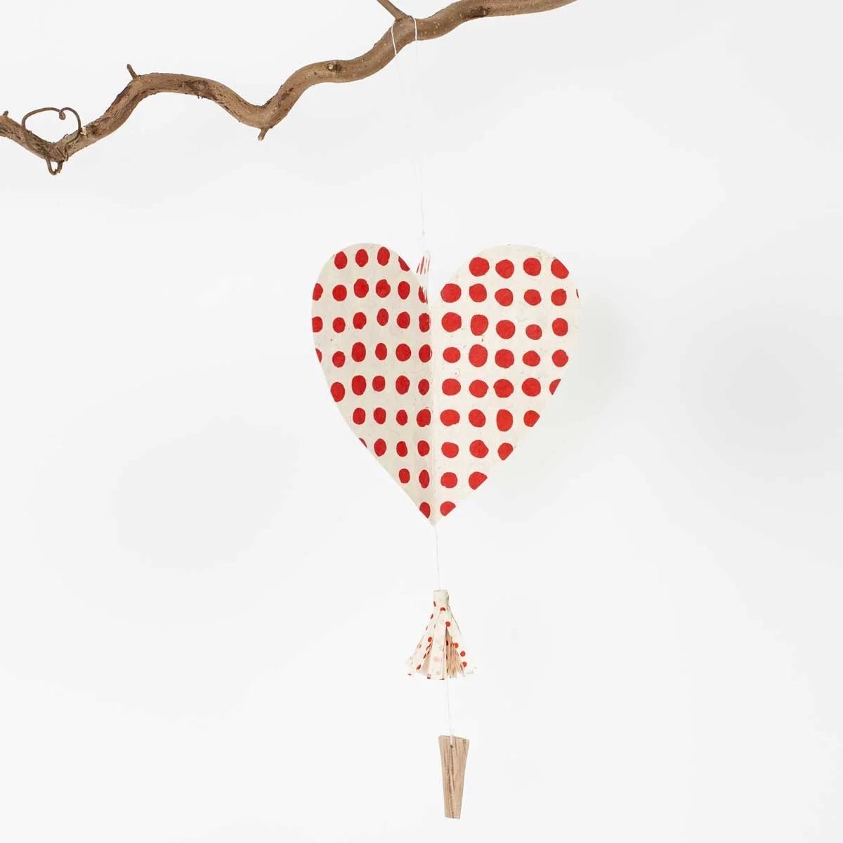 One Heart Christmas Mobile by A World of Craft, Swedish-designed handmade Christmas decoration