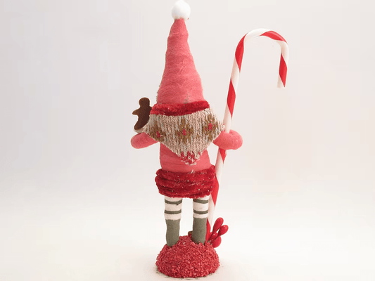 Sweet Treat Santa Figure | Vintage by Crystal Spun Cotton Ornament - Bon Ton goods