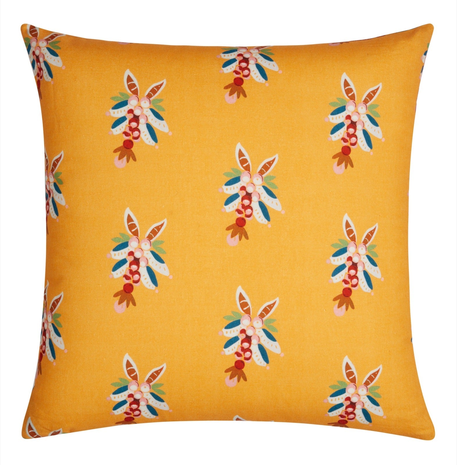 Swiss Geranium Yellow Pillow - Bon Ton goods