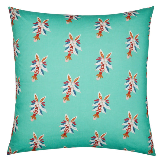 Swiss Geranium Yellow Pillow - Bon Ton goods