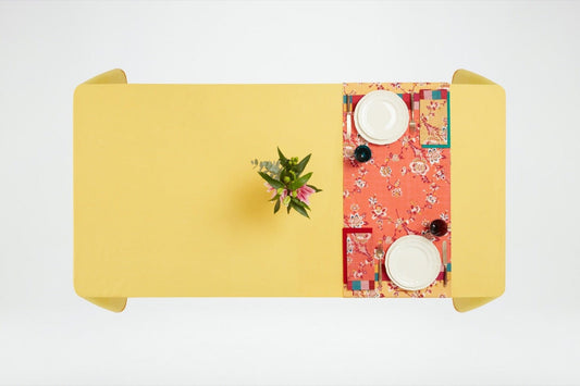Swiss Geranium Yellow - Table Runner - Bon Ton goods