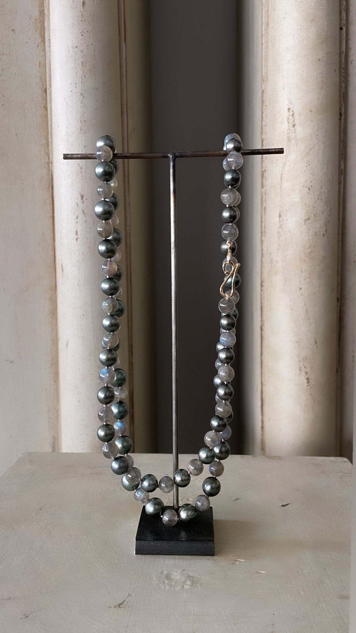 Tahitian Pearl and Labradorite Necklace - Bon Ton goods