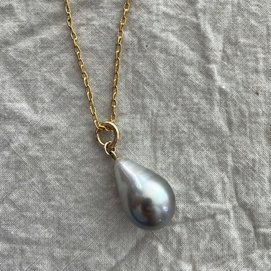Tahitian Pearl Pendant Gold Necklace - Bon Ton goods