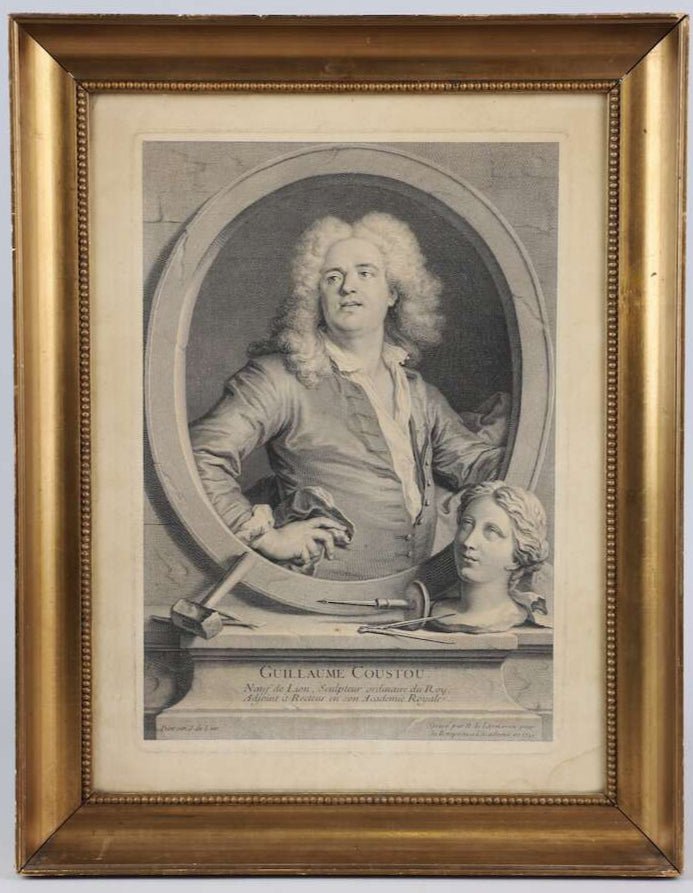 The Sculptor — Antique Copperplate Engraving - Bon Ton goods