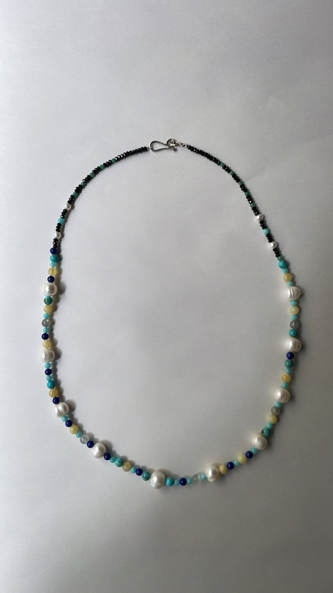 The Wiener Werkstätte Necklace: Gem Bead Composition | Mikkel Brøgger - Bon Ton goods