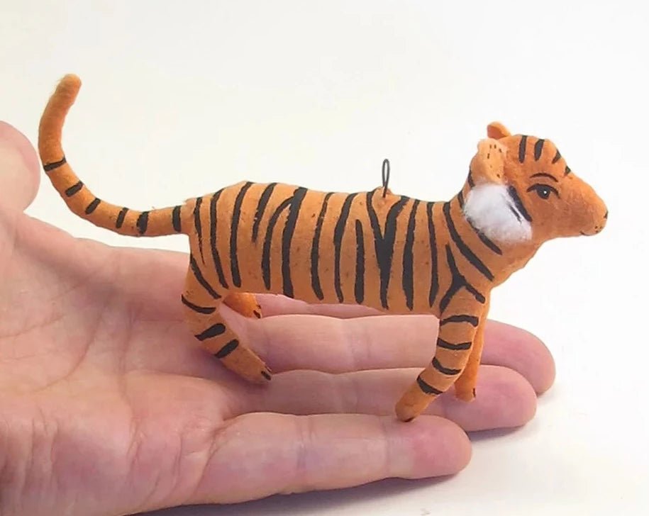Tiger Ornament/Figure - Vintage Inspired Spun Cotton - Bon Ton goods