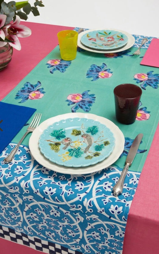 Tiles Green - Table Runner - Bon Ton goods