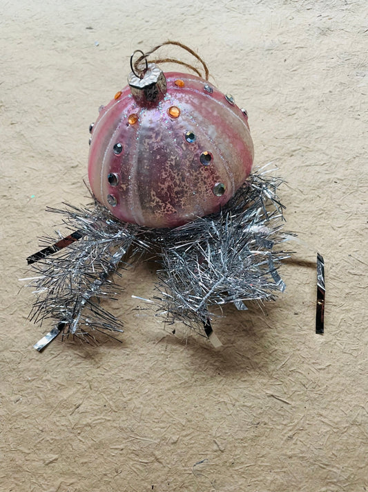 Tinsel Jellyfish Ornament | Christmas Ornament - Bon Ton goods