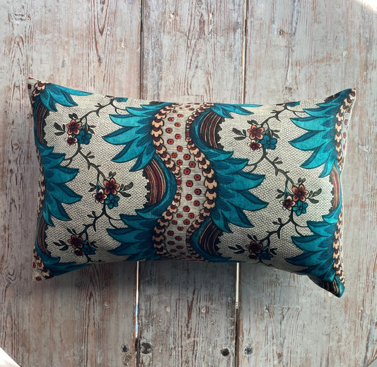 Torrent Cushion | Antoinette Poisson Linen Cushion – Domino Paper Design - Bon Ton goods