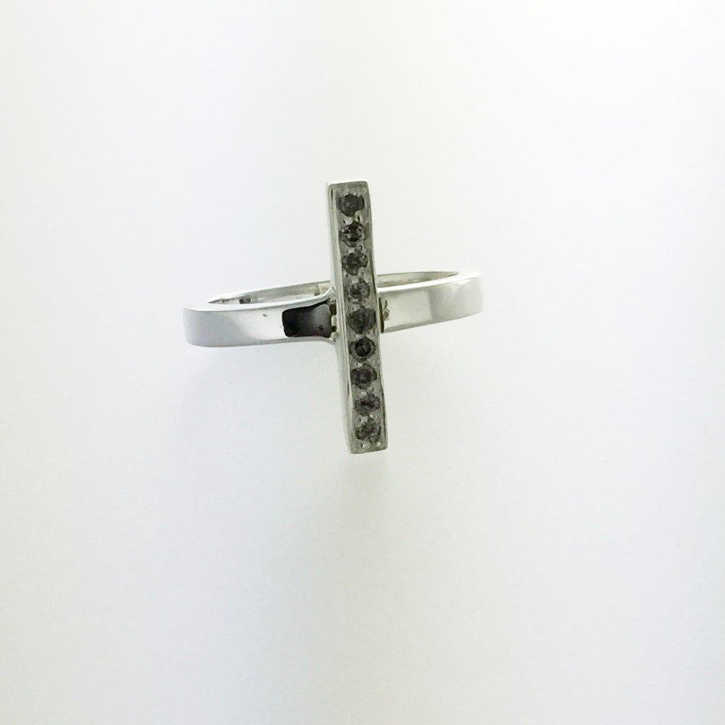 Torto Ring with Grey Diamonds - Bon Ton goods