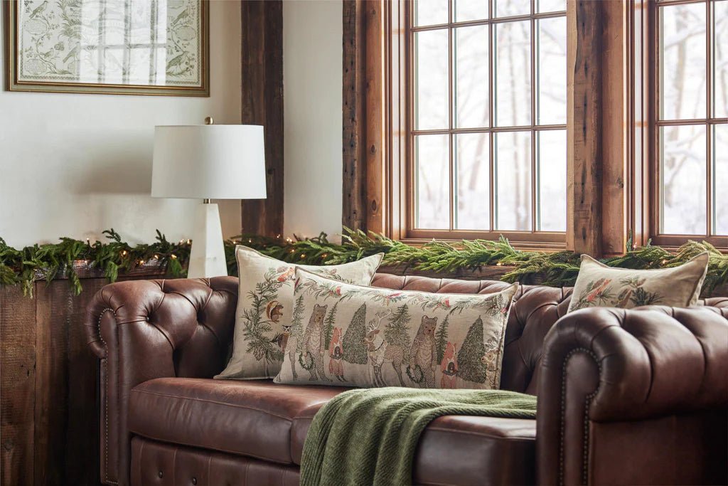 Tree Trimmers Wreath Pillow - Bon Ton goods