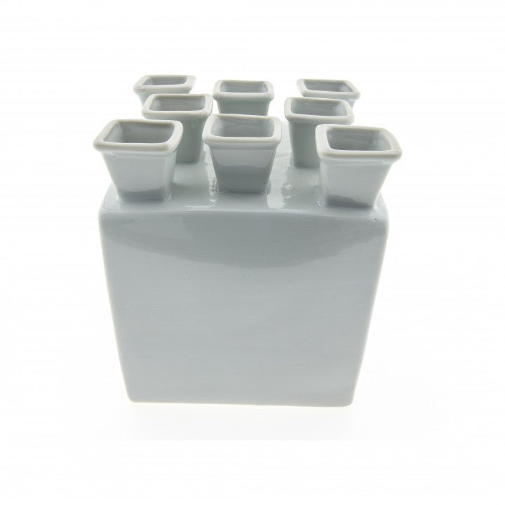 Tulip Vase White Square | Heinen Delfts Blauw - Bon Ton goods