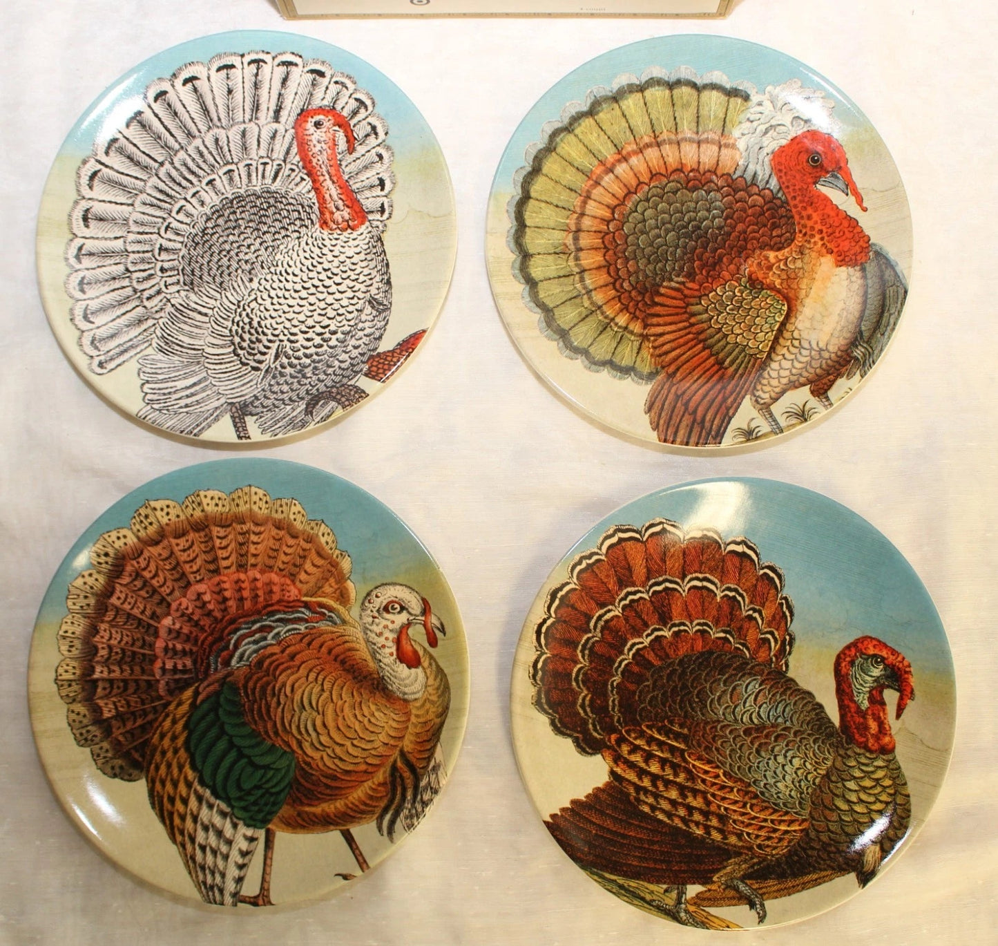 Turkey Stoneware Salad Plates: Set of Four | John Derian - Bon Ton goods