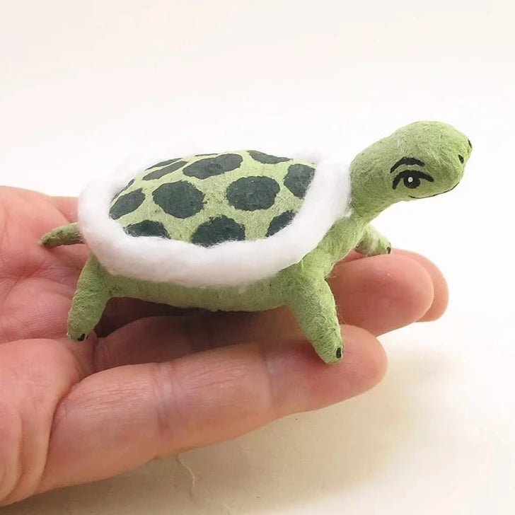 Turtle Ornament/Figure - Vintage Inspired Spun Cotton | Vintage by Crystal Spun Cotton Ornament - Bon Ton goods