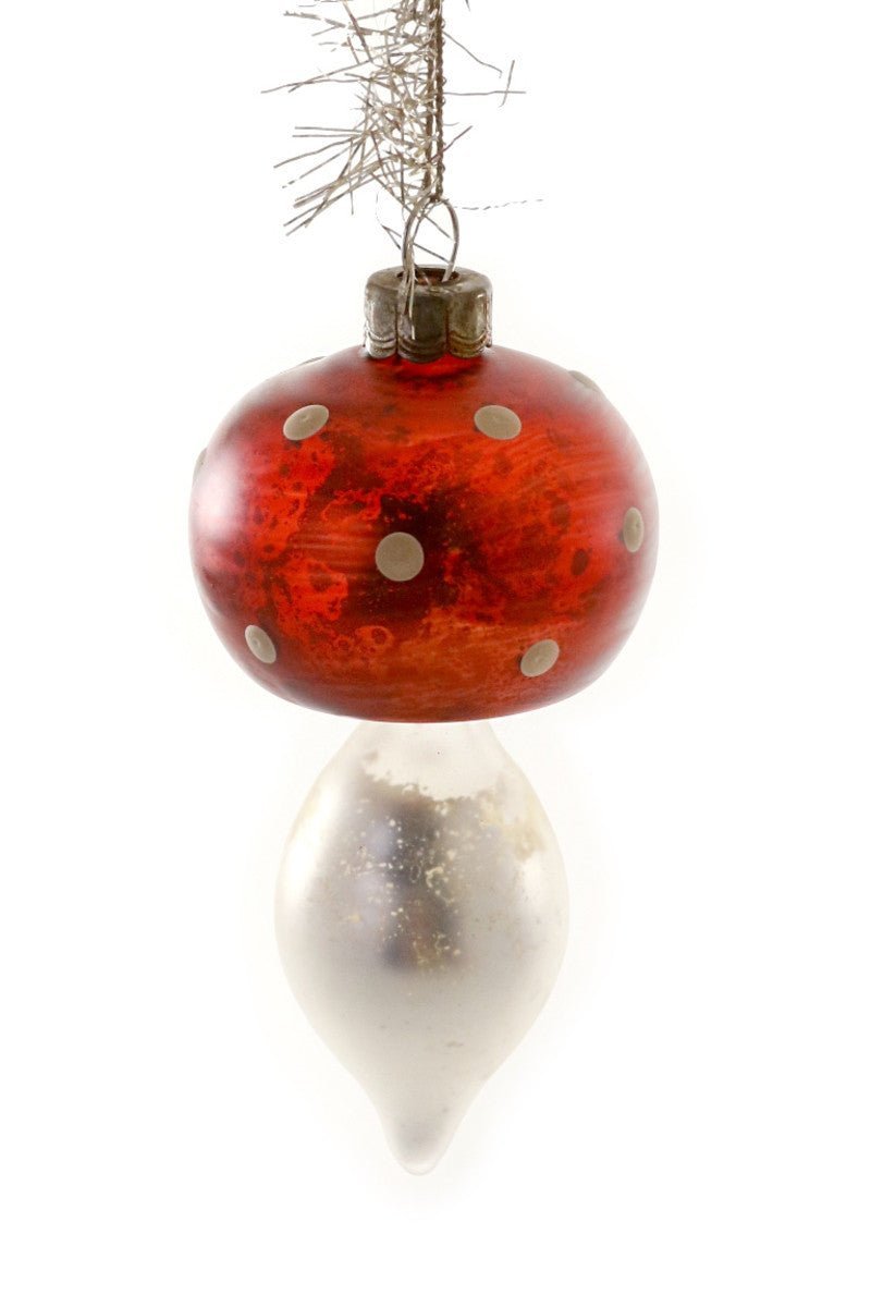 Victorian Mushroom - Red Christmas Ornament - Bon Ton goods
