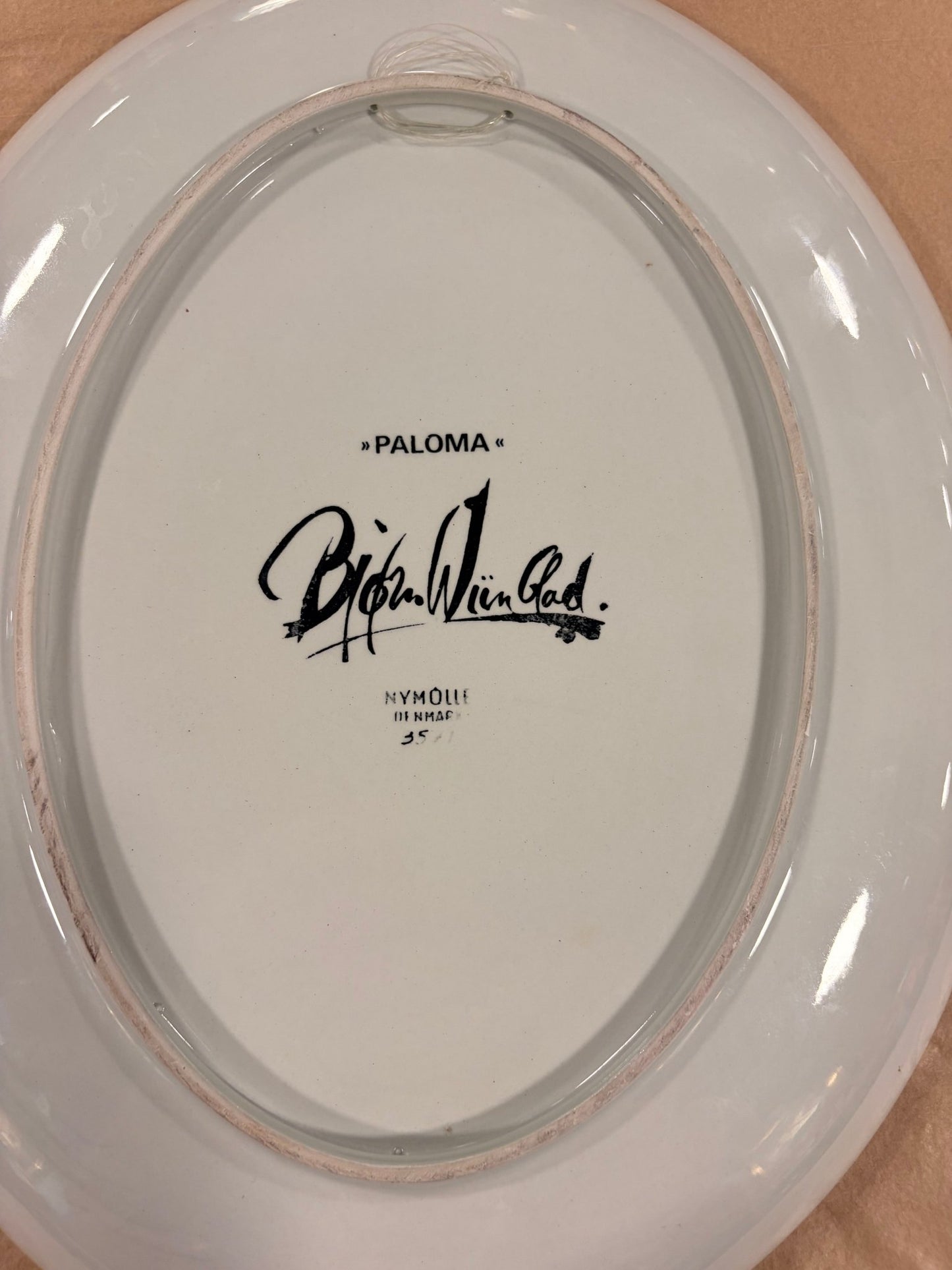 Vintage Bjørn Wiinblad "Paloma" Wall Plaque for Nymølle, Denmark - Bon Ton goods