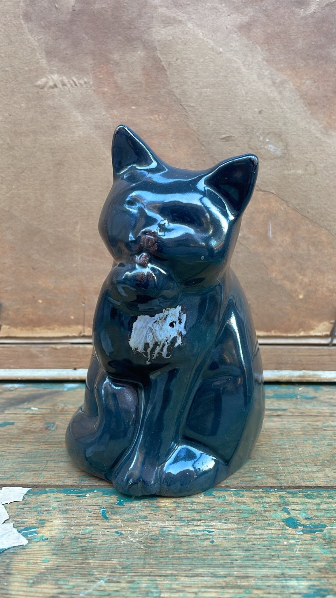 Vintage Ceramic Cat Figurine - Bon Ton goods