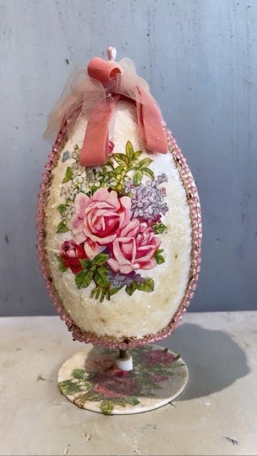 Vintage Handmade Easter Egg - Bon Ton goods
