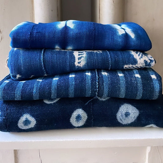 Vintage Moroccan Indigo Textile - Bon Ton goods