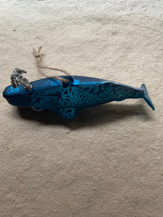 Whale Glass Ornaments – Blue, Teal & Mint - Bon Ton goods