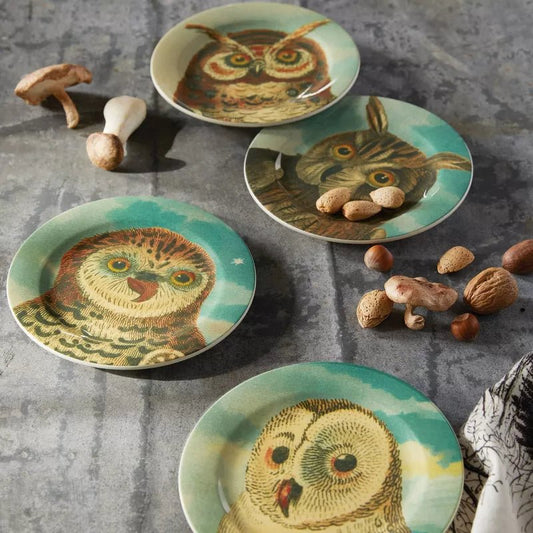 Whoo's Hungry Appetizer Plates | John Derian - Bon Ton goods