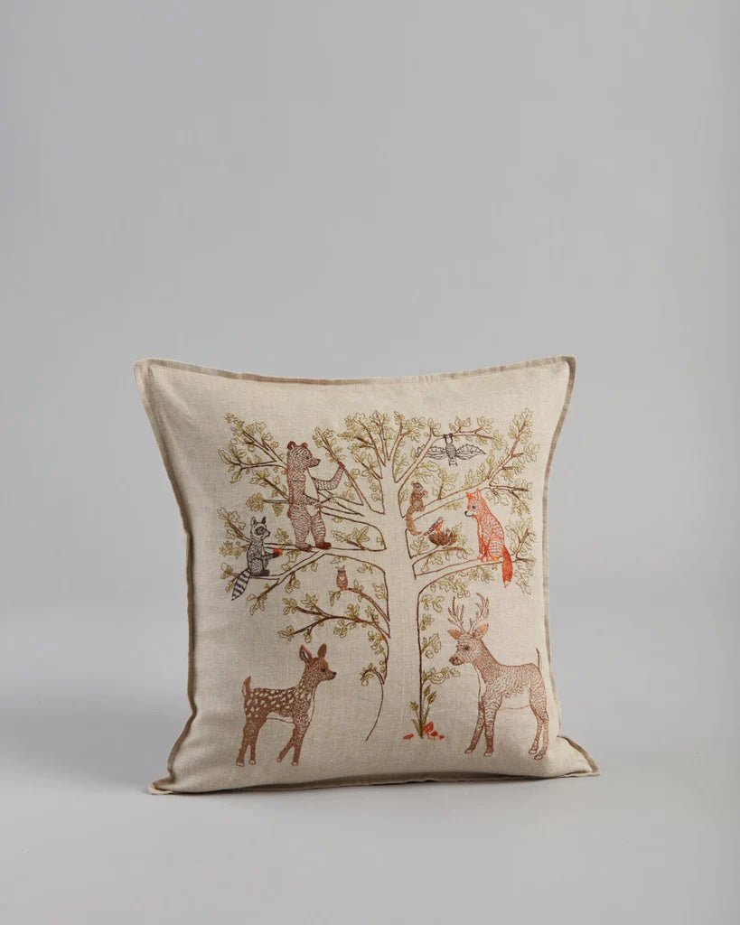 Woodland Living Tree Pillow - Bon Ton goods