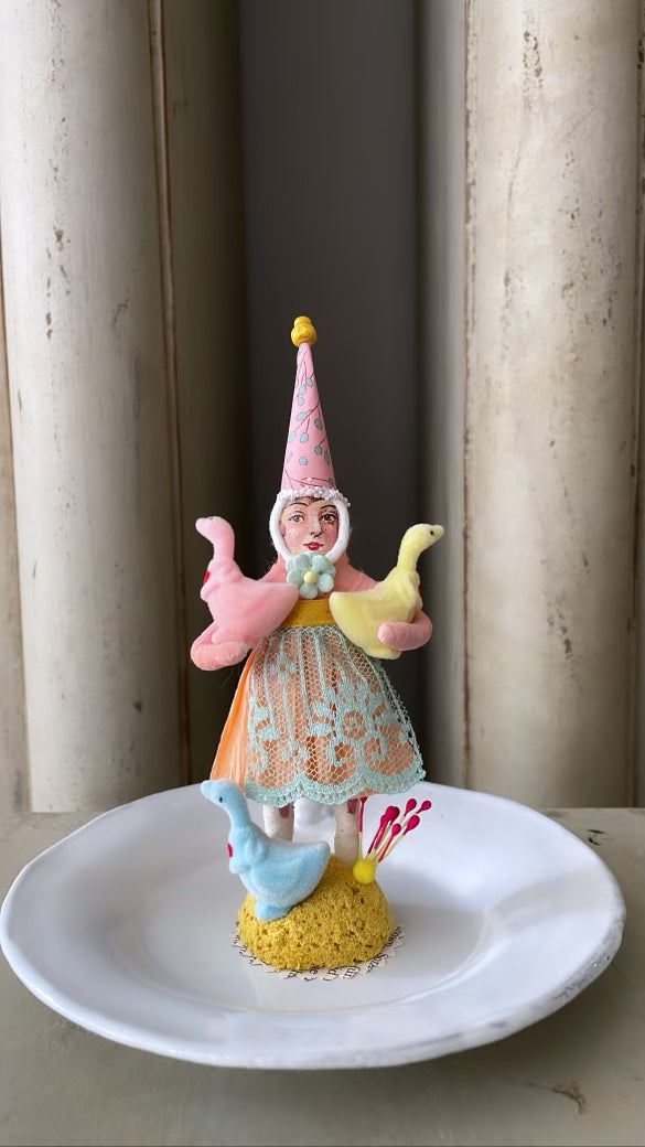 Chick Keeper | Vintage by Crystal Spun Cotton Ornament