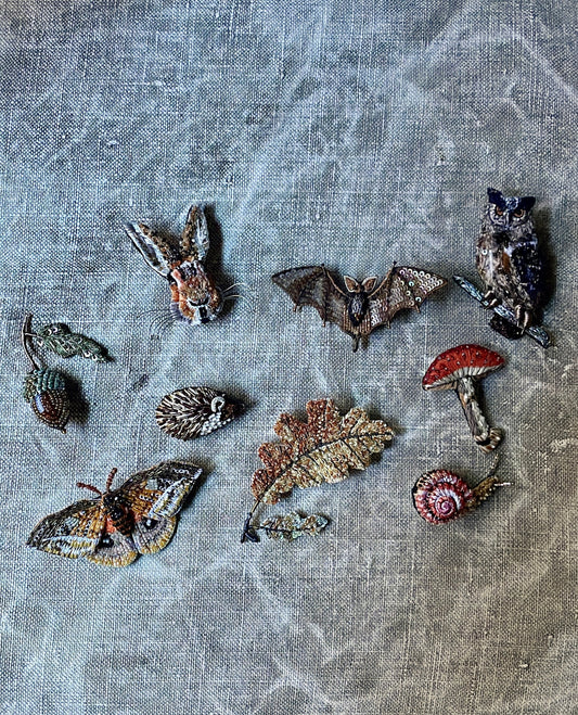 The Arrival of Trovelore — Hand-Embroidered Brooches Now at BON TON goods