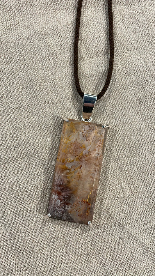 Hematoid Quartz, Two Ways — New Pendants by Mikkel Brøgger