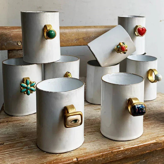Serena Carone for Astier de Villatte: Cups with a Sculptural Twist