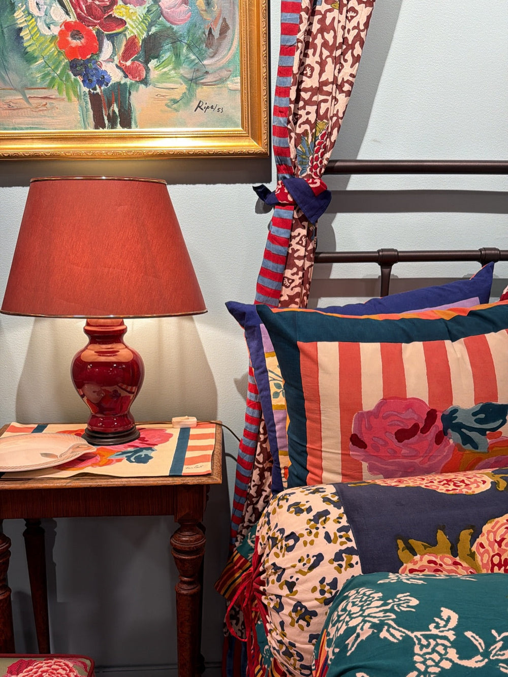 Layered Lisa Corti prints and patterns