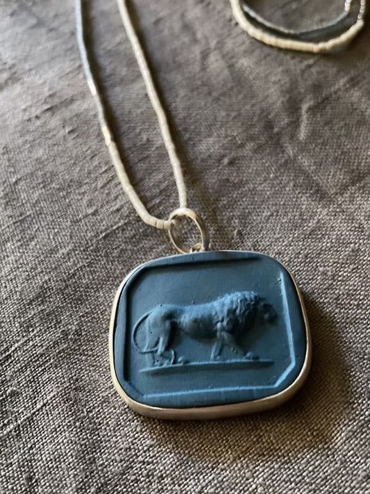 The Leo Pendant: A Grand Tour Cameo Recast in Porcelain