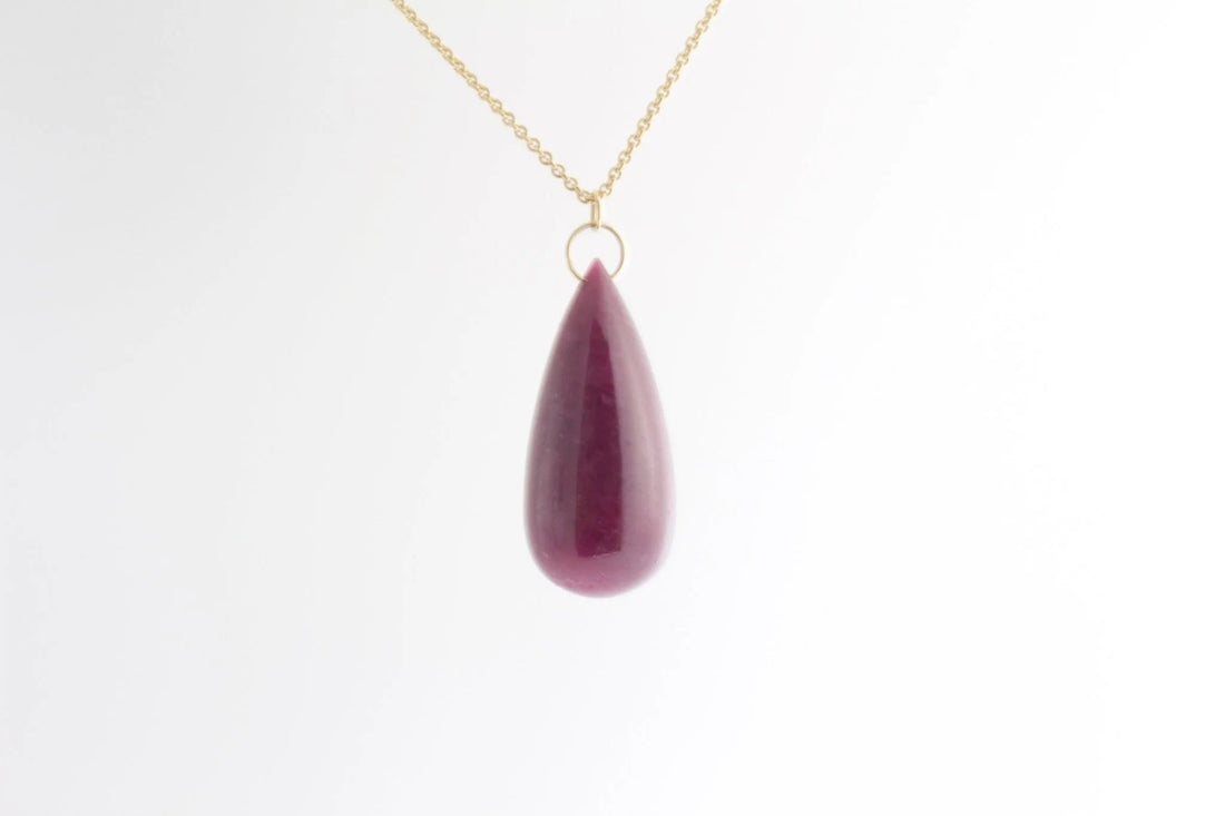 The Heart of Christmas, The Ruby Large Drop Pendant by Mikkel Brøgger