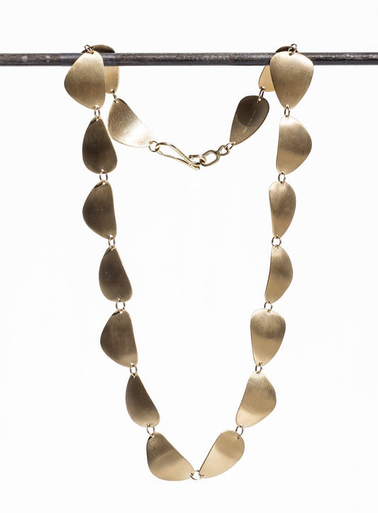 Stone Sarah Gold Necklace | Mikkel Brøgger Unique Handmade Gold Necklace - Bon Ton goods