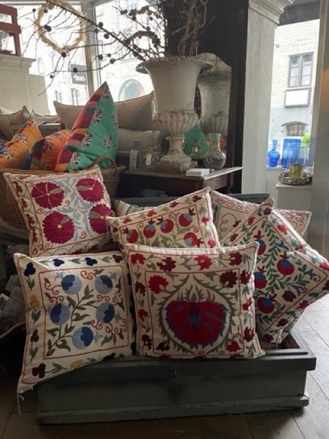 Vintage "Suzani" Kazakhstan Cushions - Bon Ton goods